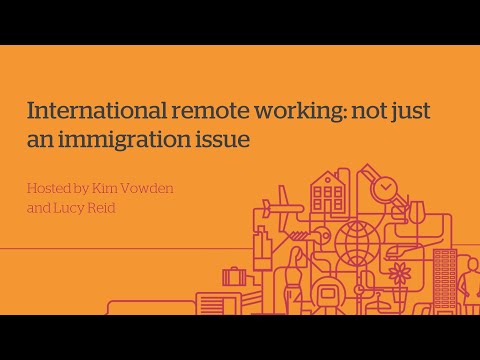 International remote working: not just an immigration issue