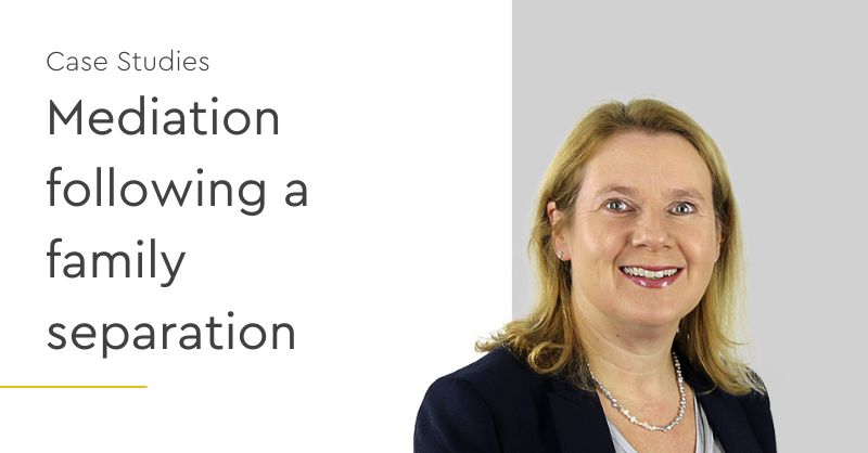 Mediation following a family separation