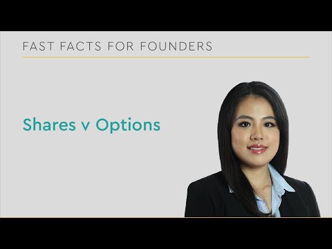 Fast Facts for Founders: Shares v Options